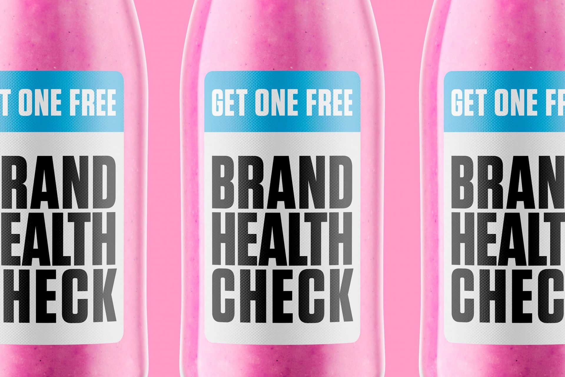 Brand health check bottles